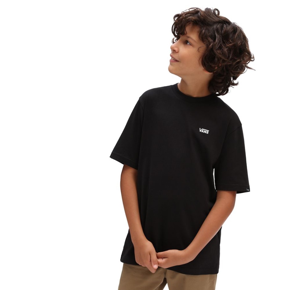 Camiseta De Niño En El Pecho Izquierdo (8-14 Años) Negro Vans