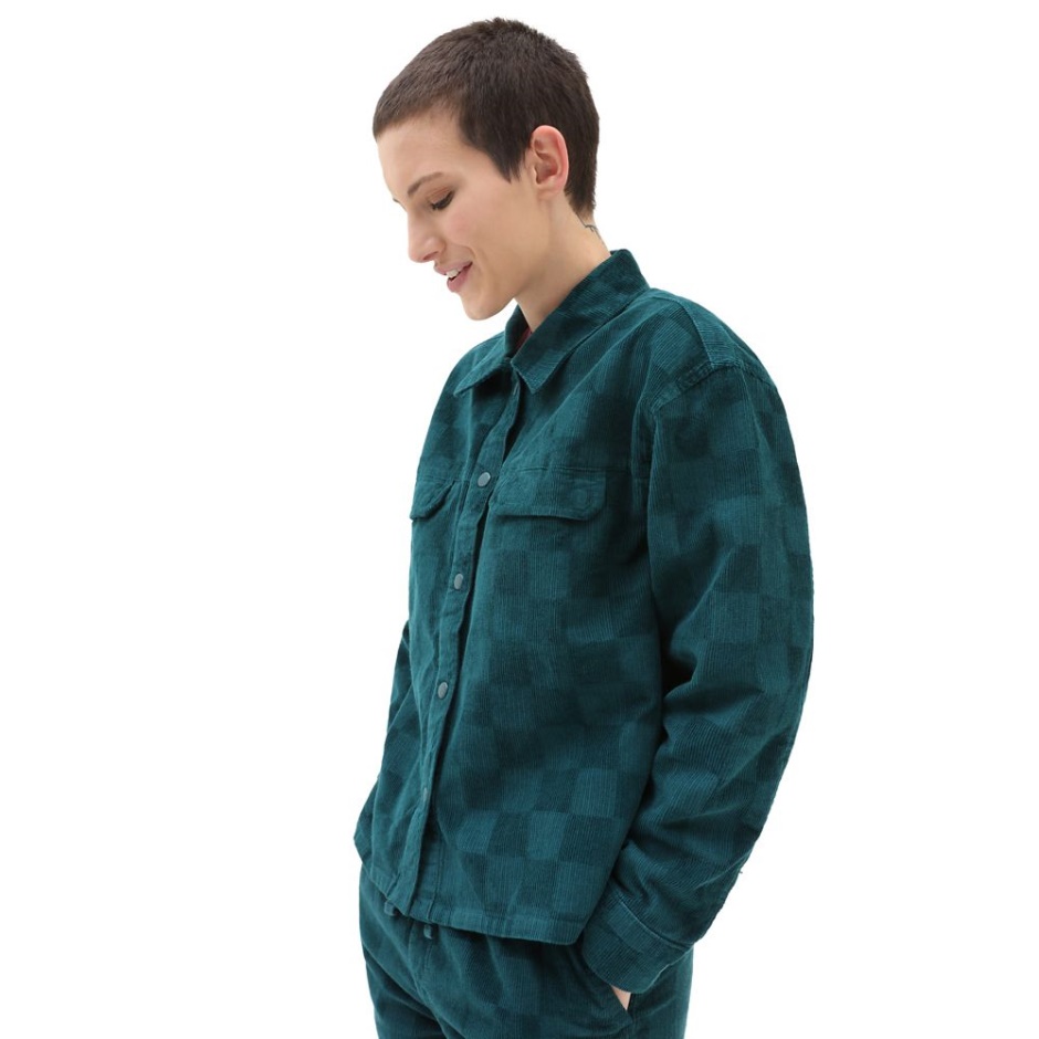 Check It Out Shacket Camisa Azul Vans