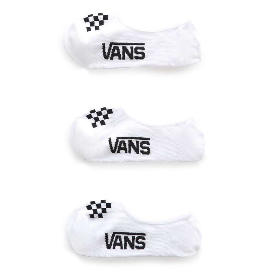 Calcetines Canoodle Clásicos Us 1-6 (3 Pares) Vans Blancas