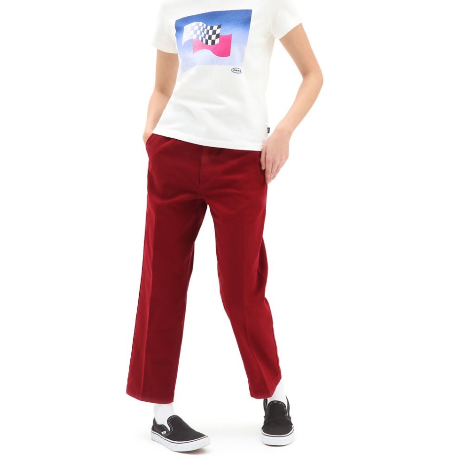 Pantalones Curren X Knost Rojo Vans