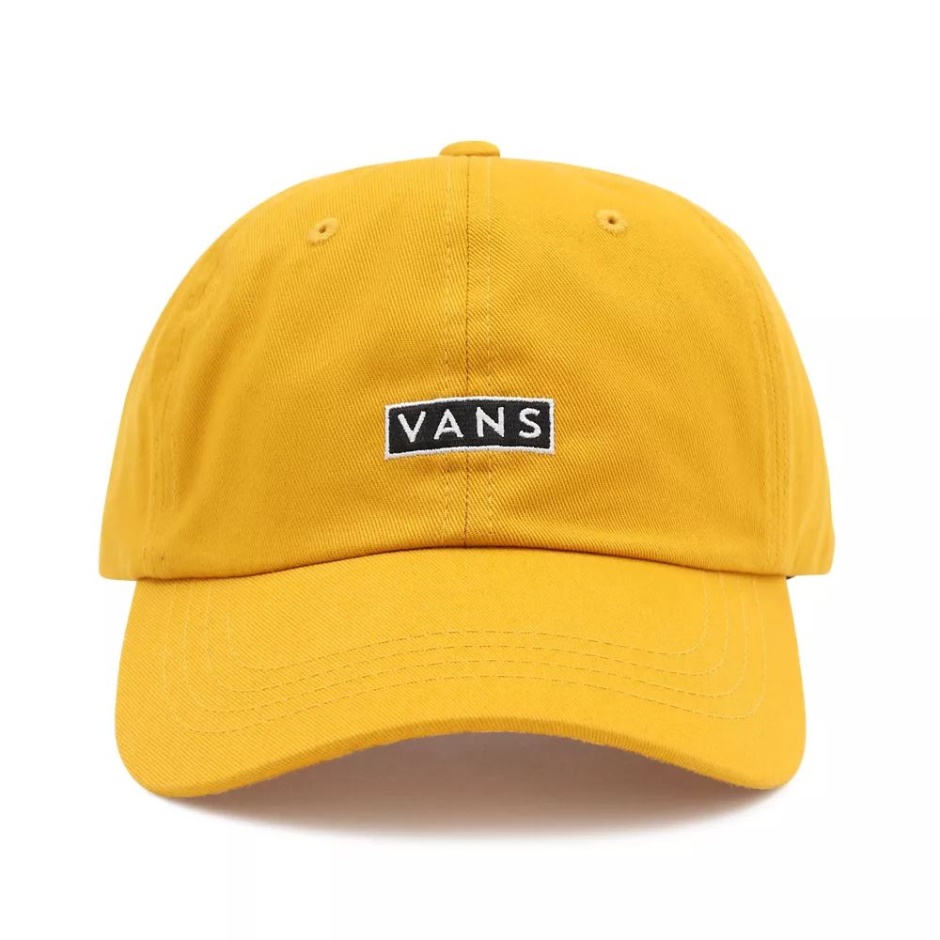 Gorra De Jockey Con Visera Curvada Amarillo-naranja Vans