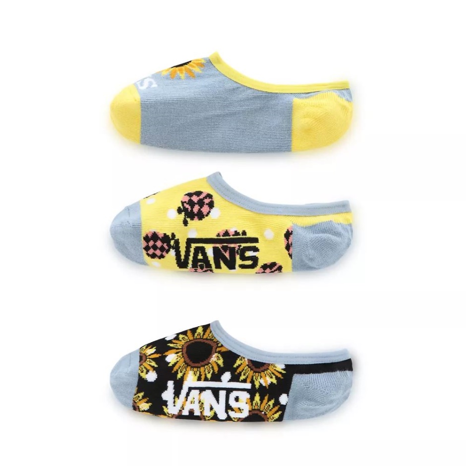 Calcetines Canoodle De Niños Con Mezcla De Girasoles (3 Pares) Vans Negro-blanco