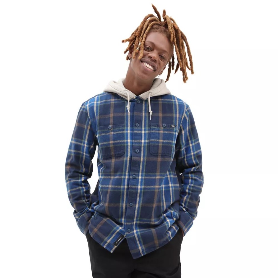 Camisa Con Capucha Lopes Vans Azules