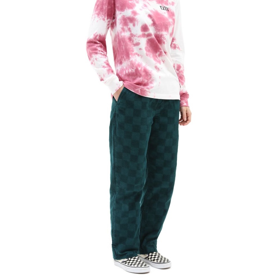 Pantalón Range Cord Check Azul Vans