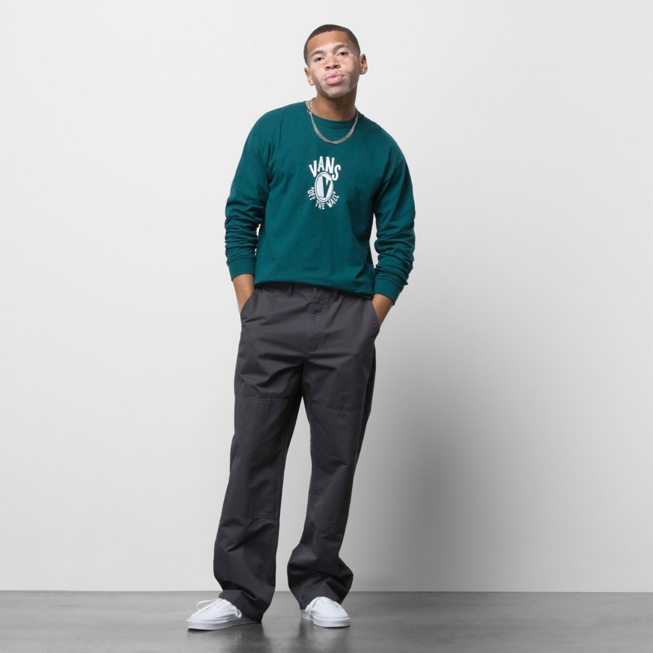 Auténtico Pantalón Chino Suelto Doble Rodilla Asfalto Vans