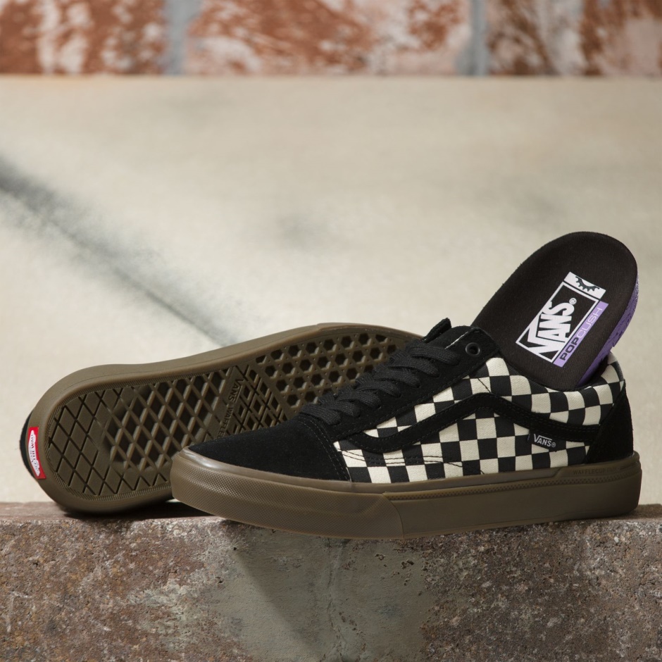 Damero Bmx Old Skool Negro-oscuro Chicle Vans
