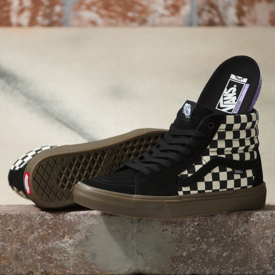 Damero Bmx Sk8-hi Negro-oscuro Chicle Vans
