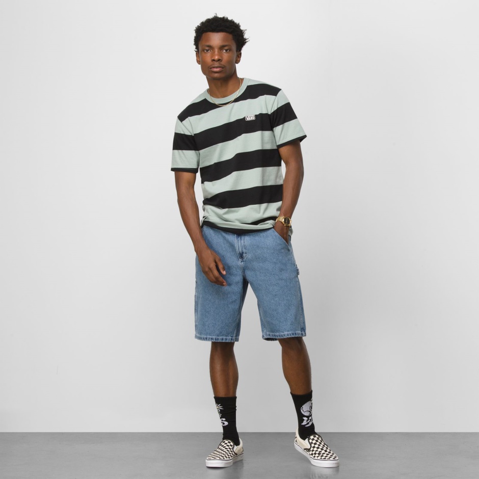 Drill Chore Denim Suelto 22" Short Lavado A La Piedra Vans