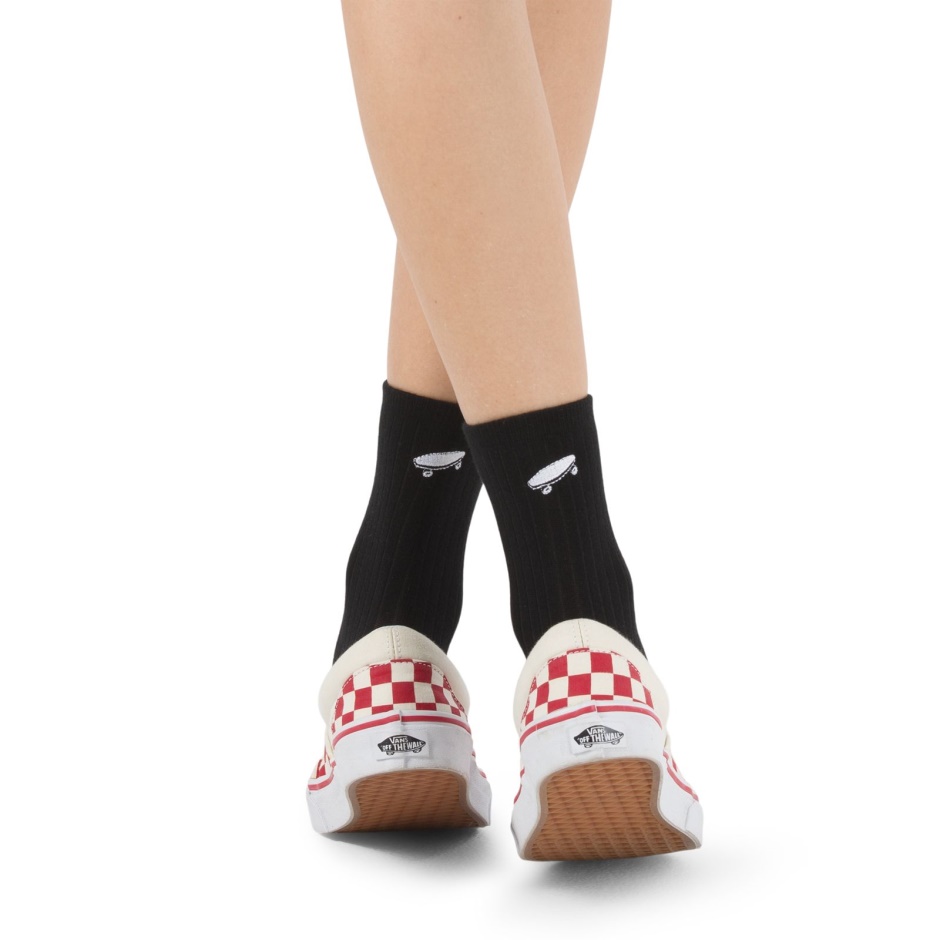 Calcetín Kickin It Crew Talla 6.5-10 Negro Vans