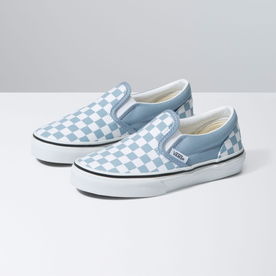Zapatillas Clásicas Sin Cordones Ashley Para Niños Vans Azules