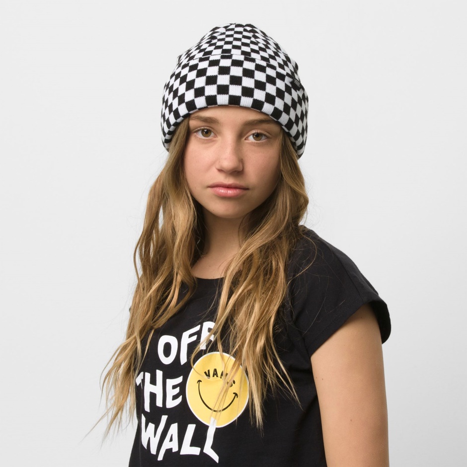 Niños Newbs Beanie Damero Vans