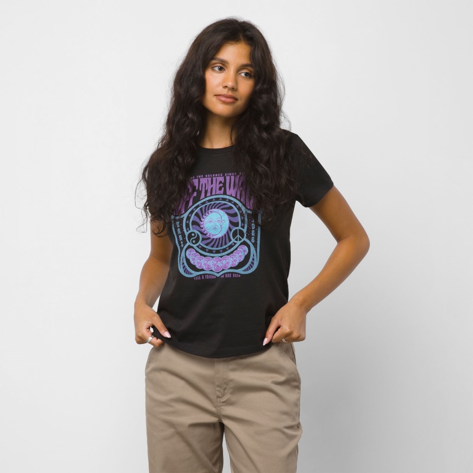 Camiseta Con Cuello Redondo Mood Swing Negro Vans