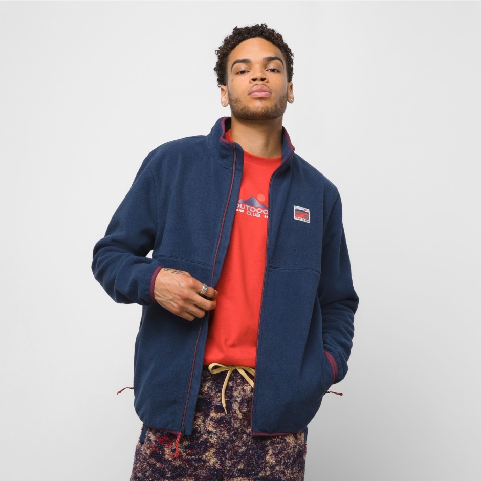 Chamarra Con Forro Polar Para Club Al Aire Libre Con Cremallera Completa Vestido Blues Vans