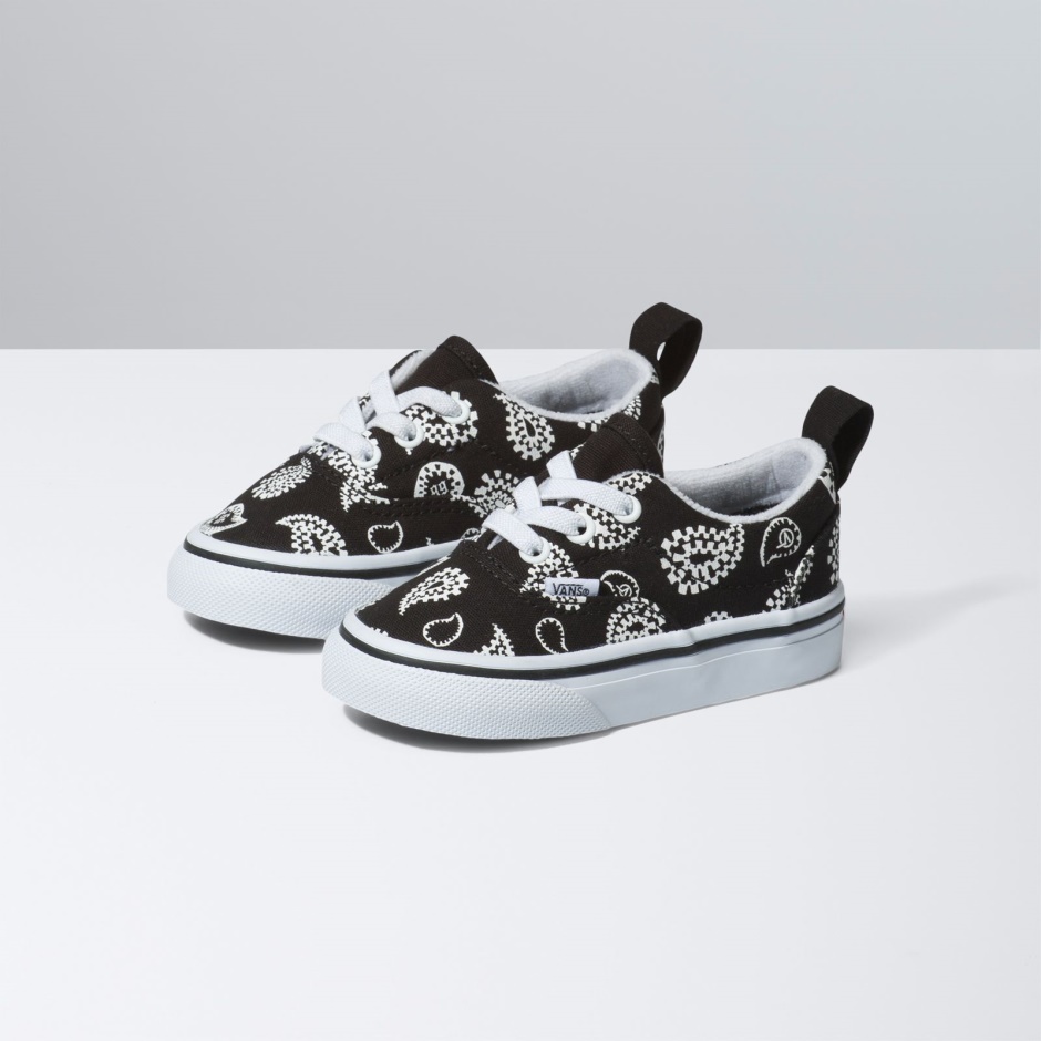 Bebé Era Encaje Elástico Check Paisley Negro Vans