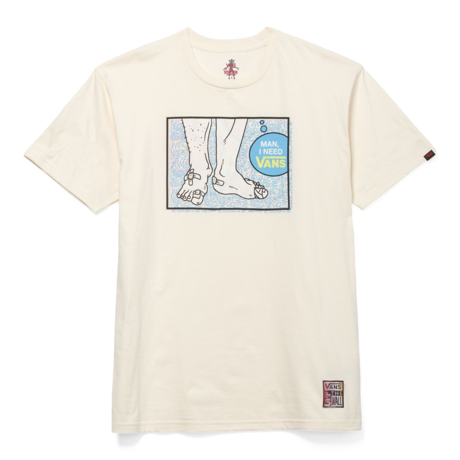 X Cosas Extrañas Necesito Camiseta Reversible Vans Blanco Antiguo