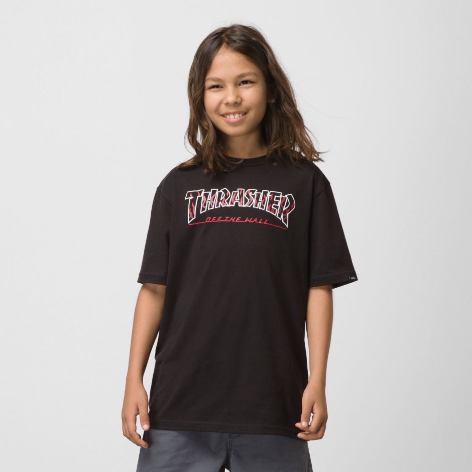 Camiseta De Niño Con Logo Otw De X Thrasher Negro Vans