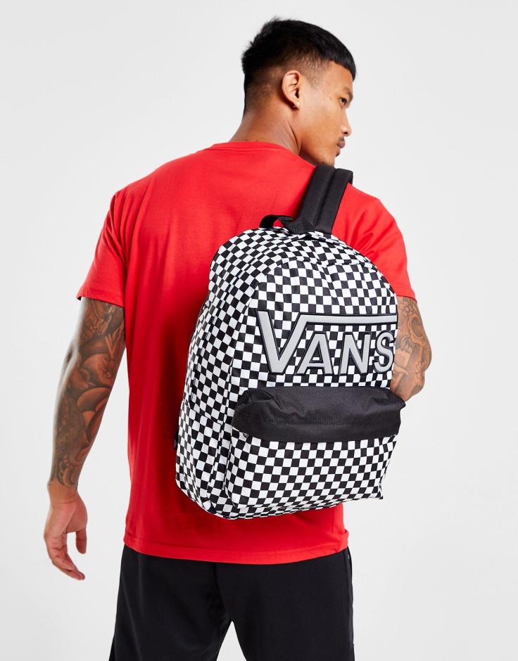 Mochila Damero Vans Blancas