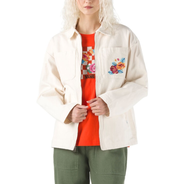 Chaqueta Anaheim Con Costuras Vans Natural