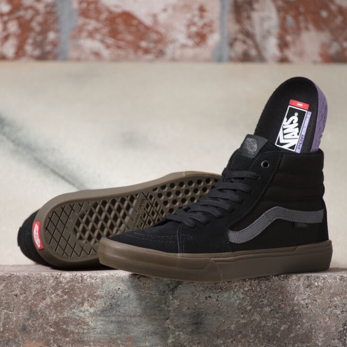 Bmx Sk8-hi Negro-goma Oscura Vans