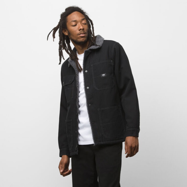 Abrigo Drill Chore Sherpa Vans Negro Asfalto