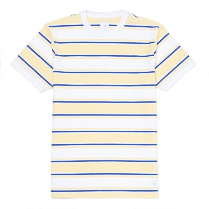 Emerson Rayas Tripulación Blancas Vans