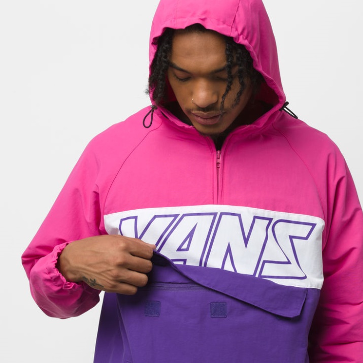 Anorak Deportivo Retro Fucsia Púrpura-heliotropo Vans