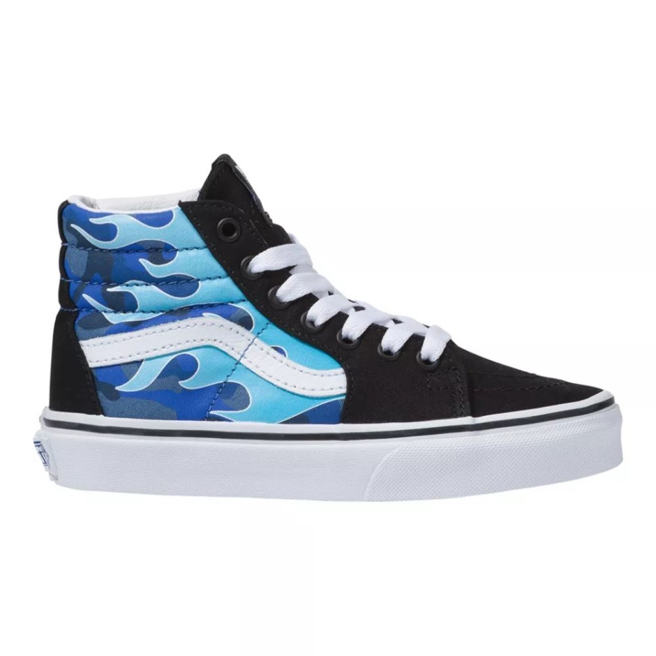 Zapatillas De Skate Para Niños Grade Skool Sk8 Zapatillas Altas Para Niños Vans De Camuflaje Azul Hielo