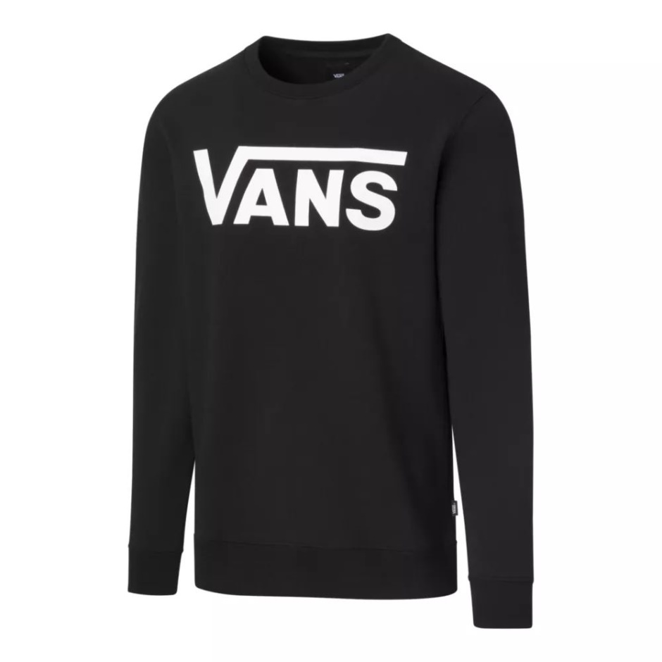 Forro Polar De Manga Larga Classic Crew Ii Para Hombre - Negro/blanco Negro Blanco Vans