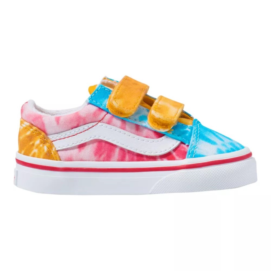 Zapatillas De Skate Old Skool V Para Niños Pequeños Tie Dye Multi-true White Vans
